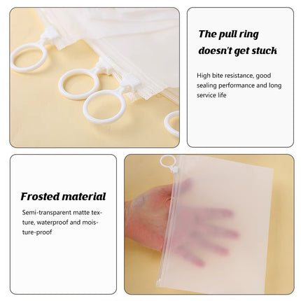 50PCS Zipper Storage Bags Waterproof Dustproof for Home Storage Clothes Organize