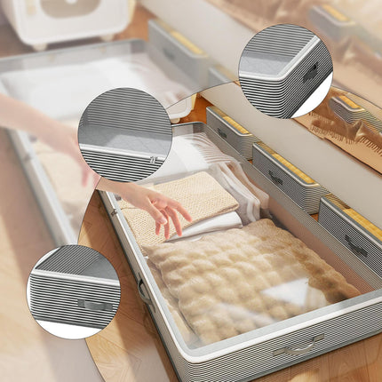 Extra Large Under Bed Storage Bin Drawer Type Clothes Quilt Organizer Box