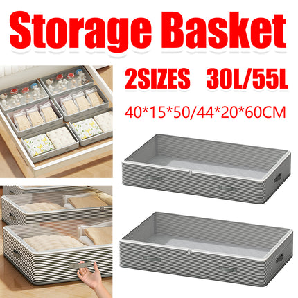 Extra Large Under Bed Storage Bin Drawer Type Clothes Quilt Organizer Box