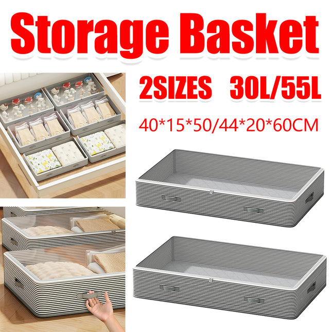 Extra Large Under Bed Storage Bin Drawer Type Clothes Quilt Organizer Box