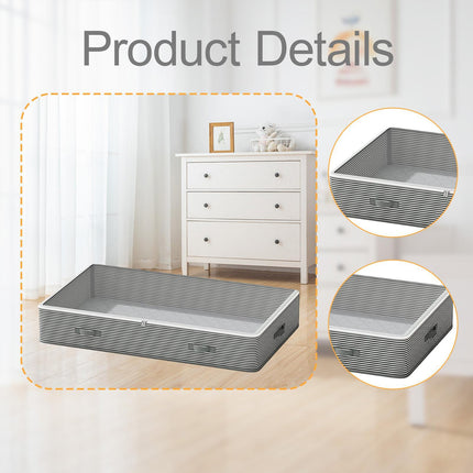 Extra Large Under Bed Storage Bin Drawer Type Clothes Quilt Organizer Box