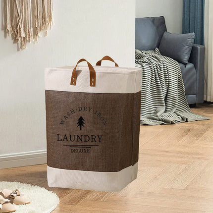 Large Capacity Foldable Clothes Storage Basket Durable Space-Saving Easy To Use