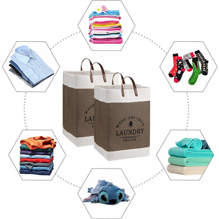 Large Capacity Foldable Clothes Storage Basket Durable Space-Saving Easy To Use