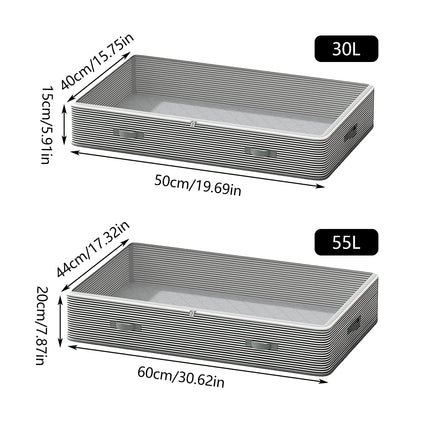 Extra Large Under Bed Storage Bin Drawer Type Clothes Quilt Organizer Box