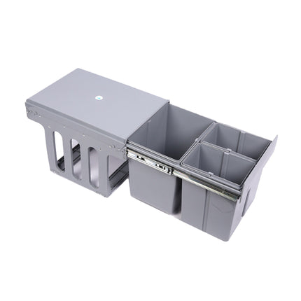 Kitchen Built In Pull Out Sorting Trash Can Space Saving Easy to Clean Durable