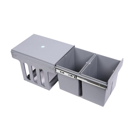 Kitchen Built In Pull Out Sorting Trash Can Space Saving Easy to Clean Durable