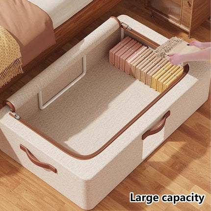 Home Foldable Under Bed Storage Box Clothes Shoes Bedding Dustproof Space Saving