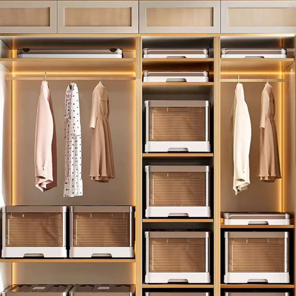 Clothes Pants Layered Storage Box Fabric Closet Organizer Foldable Durable