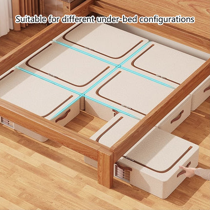 Home Foldable Under Bed Storage Box Clothes Shoes Bedding Dustproof Space Saving