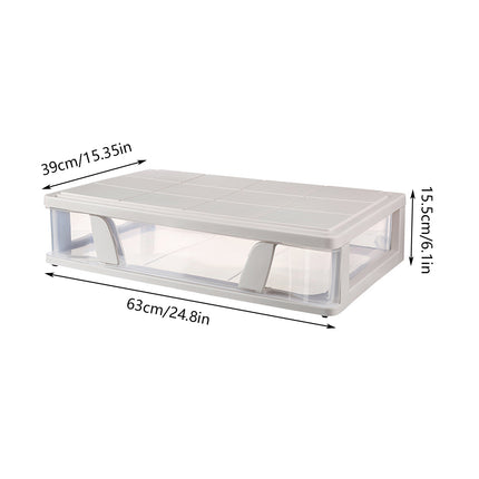 Under Bed Storage Drawer with Wheels Large Capacity Dustproof Space Saving