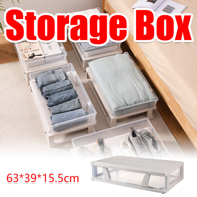 Under Bed Storage Drawer with Wheels Large Capacity Dustproof Space Saving