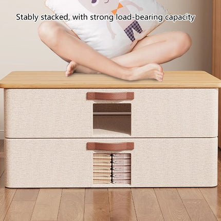 Home Foldable Under Bed Storage Box Clothes Shoes Bedding Dustproof Space Saving