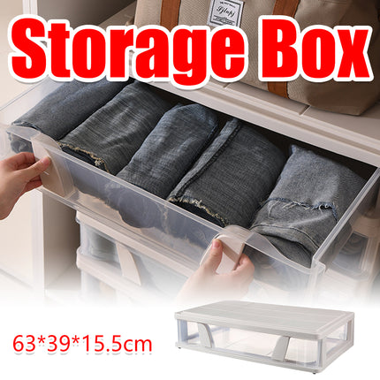 Under Bed Storage Drawer with Wheels Large Capacity Dustproof Space Saving