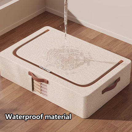 Home Foldable Under Bed Storage Box Clothes Shoes Bedding Dustproof Space Saving
