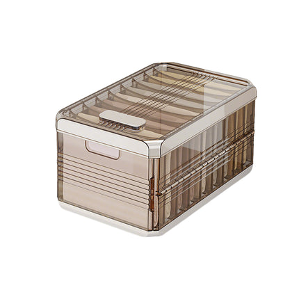 Clothes Pants Layered Storage Box Fabric Closet Organizer Foldable Durable