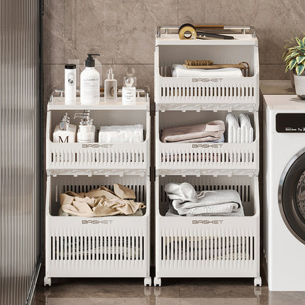 Multi Layer Moisture Proof Laundry Hamper Storage Rack Space Saving Sturdy