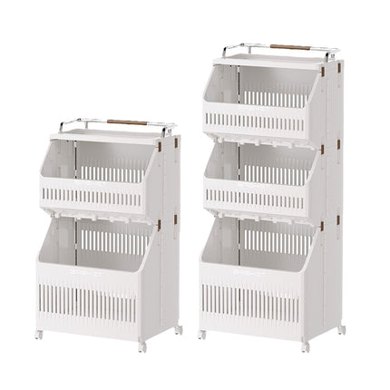 Multi Layer Moisture Proof Laundry Hamper Storage Rack Space Saving Sturdy