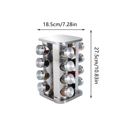 Rotating Spice Bottle Seasoning Rack Multi layer Seasoning Jar Storage Kitchen