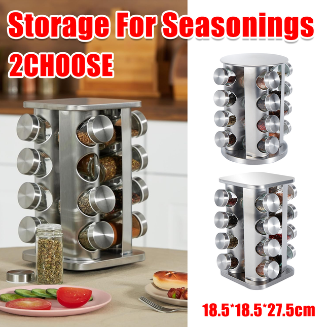 Rotating Spice Bottle Seasoning Rack Multi layer Seasoning Jar Storage Kitchen