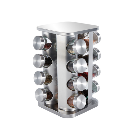 Rotating Spice Bottle Seasoning Rack Multi layer Seasoning Jar Storage Kitchen
