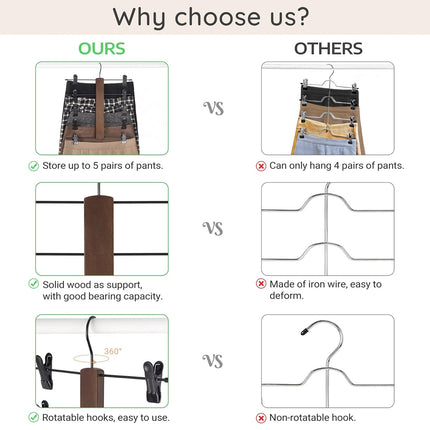 Multifunctional Hanger Clips Trouser Skirt Rack Multi Layer Storage Clothes Rack