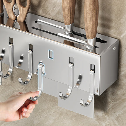 Storage Rack Multifunctional Wall mounted Knife Rack Kitchen Organization