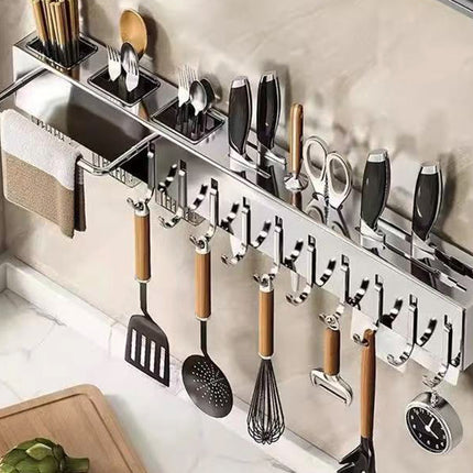 Storage Rack Multifunctional Wall mounted Knife Rack Kitchen Organization