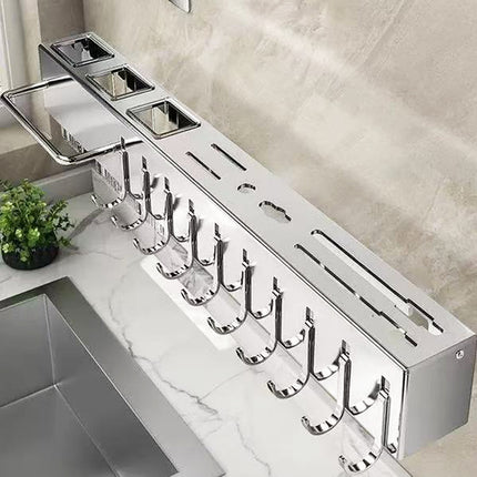 Storage Rack Multifunctional Wall mounted Knife Rack Kitchen Organization