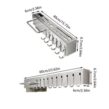 Storage Rack Multifunctional Wall mounted Knife Rack Kitchen Organization