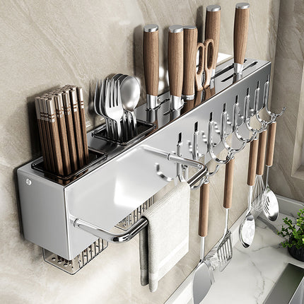 Storage Rack Multifunctional Wall mounted Knife Rack Kitchen Organization