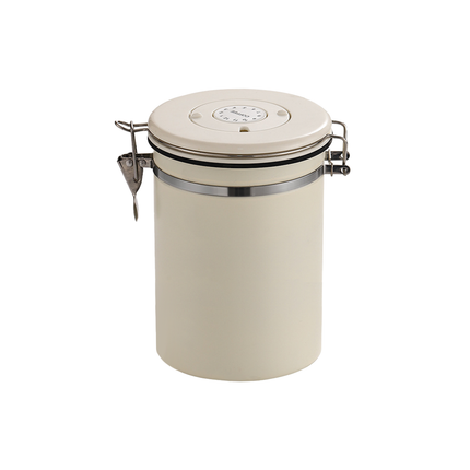 3 Sizes Stainless Steel Coffee Bean Powder Storage Jar Sealed Canister with Valve