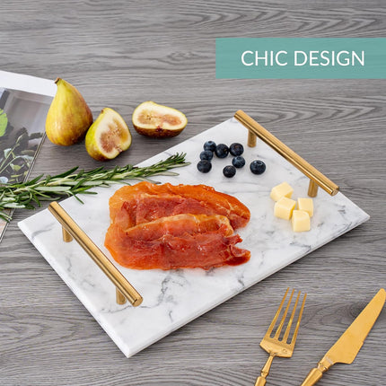 Natural Marble Tray Storage Display Tray Bathroom Living Room Decor Sample Tray