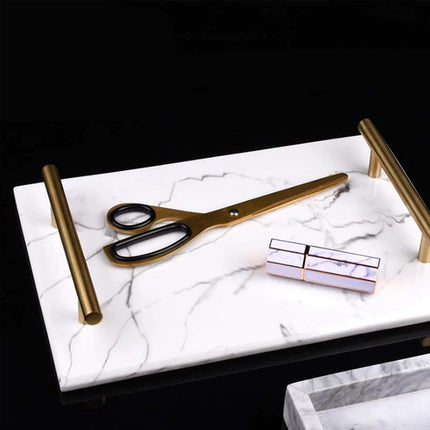 Natural Marble Tray Storage Display Tray Bathroom Living Room Decor Sample Tray