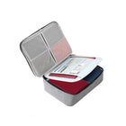 Large Capacity Multi-Layer Document Ticket Storage Bag Certificate File Organize 2 Layers - Aimall