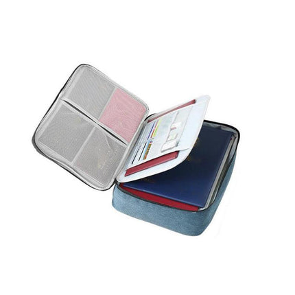 Large Capacity Multi-Layer Document Ticket Storage Bag Certificate File Organize 2 Layers - Aimall