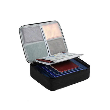 Large Capacity Multi-Layer Document Ticket Storage Bag Certificate File Organize 2 Layers - Aimall