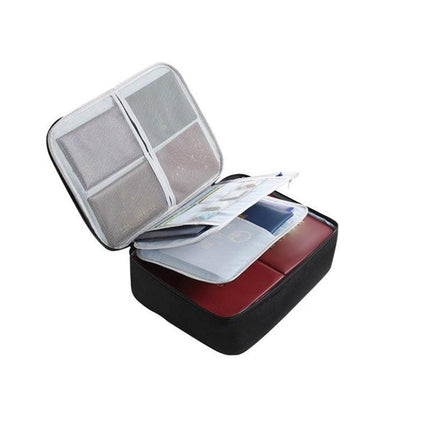 Large Capacity Multi-Layer Document Ticket Storage Bag Certificate File Organize 3 Layers - Aimall