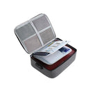 Large Capacity Multi-Layer Document Ticket Storage Bag Certificate File Organize 3 Layers With Lock - Aimall