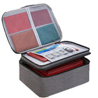 Large Capacity Multi-Layer Document Ticket Storage Bag Certificate File Organize 3 LayersU - Aimall