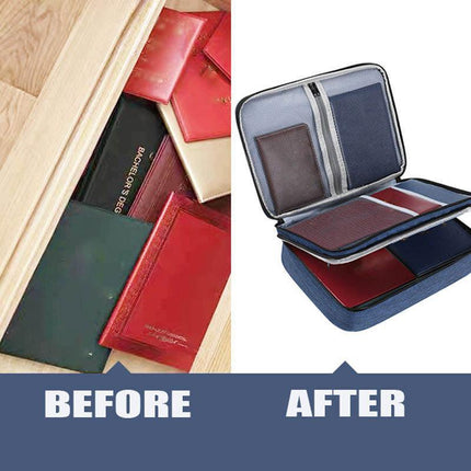Large Capacity Multi-Layer Document Ticket Storage Bag Certificate File Organize 3 LayersU - Aimall