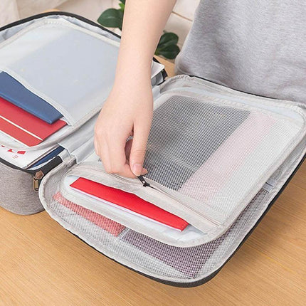 Large Capacity Multi-Layer Document Ticket Storage Bag Certificate File Organize 3 LayersU - Aimall