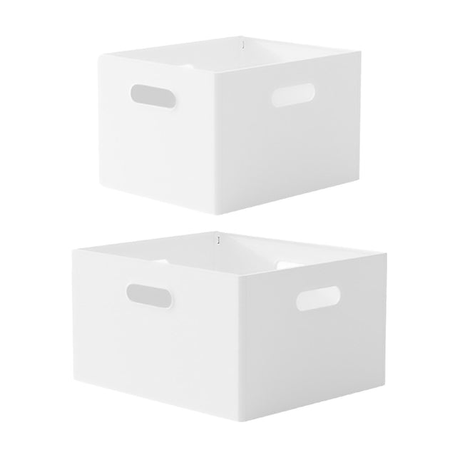 Portable Storage Box White M/L Without Lid for Home Use