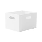 Portable Storage Box White M/L Without Lid for Home Use