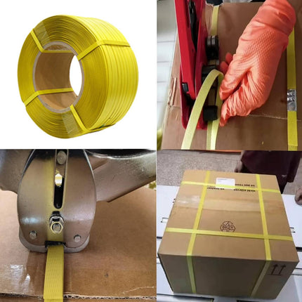 1Roll Plastic Steel Strapping Band 65KG Tensile Strength For Heavy Duty Packing