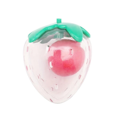 Dog Toy Squeaky Strawberry Shape Chew Ball Interactive Sound Pet Play Training