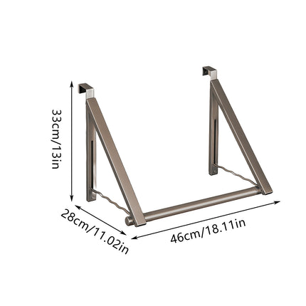Over The Door Clothes Rack Adjustable Non Slip Stable for Clothes Space Saving