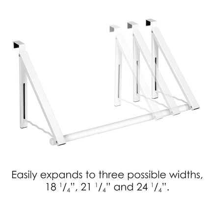 Over The Door Clothes Rack Adjustable Non Slip Stable for Clothes Space Saving