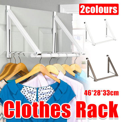 Over The Door Clothes Rack Adjustable Non Slip Stable for Clothes Space Saving
