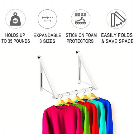 Over The Door Clothes Rack Adjustable Non Slip Stable for Clothes Space Saving