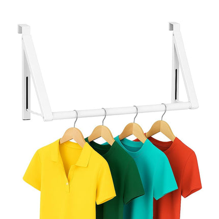 Over The Door Clothes Rack Adjustable Non Slip Stable for Clothes Space Saving